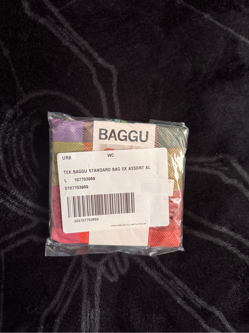 NWT BAGGU Madras Standard Reusable Tote - Multicolored Patchwork